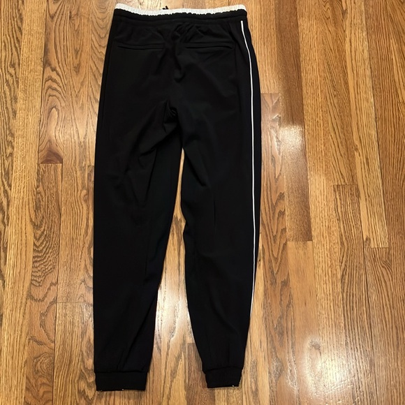 Athleta | EUC Brooklyn Luxe Black With White Stripes Joggers Drawstring Sz 0 - Picture 6 of 7